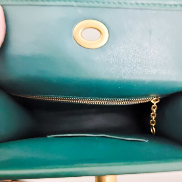 Coach 1941 Turnlock Shoulder Bag in Emerald Green - Picture 8 of 13